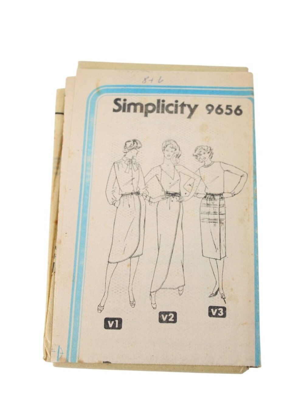 UNCUT Simplicity Pattern 9656 Ladies Wrap Skirt Size 6 8 Vintage 94492